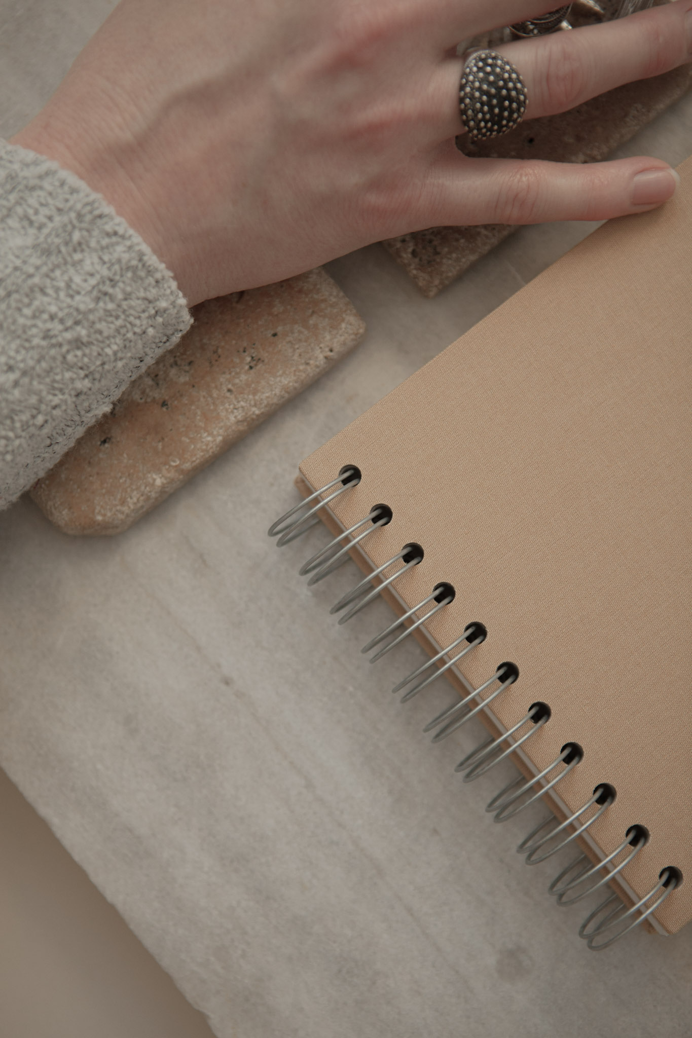 Album na spirali 20 x 15 cm plaża z symbolem SERCE