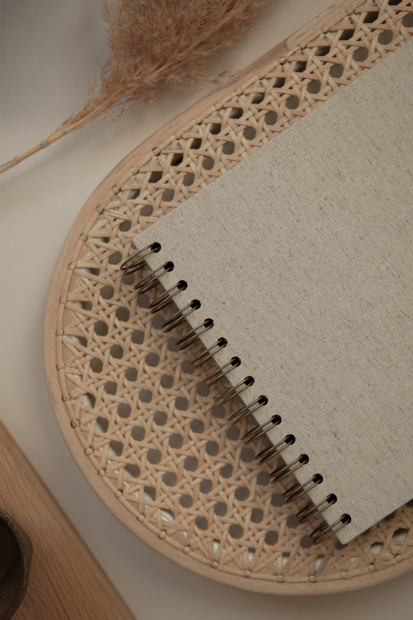 Album na spirali 28 x 20 cm len naturalny