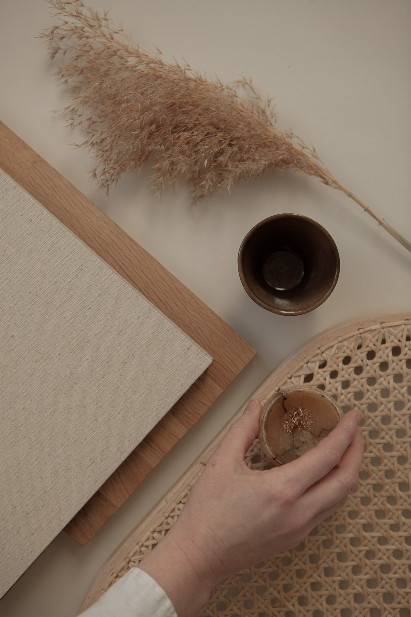 Album na spirali 26 x 25 cm len naturalny