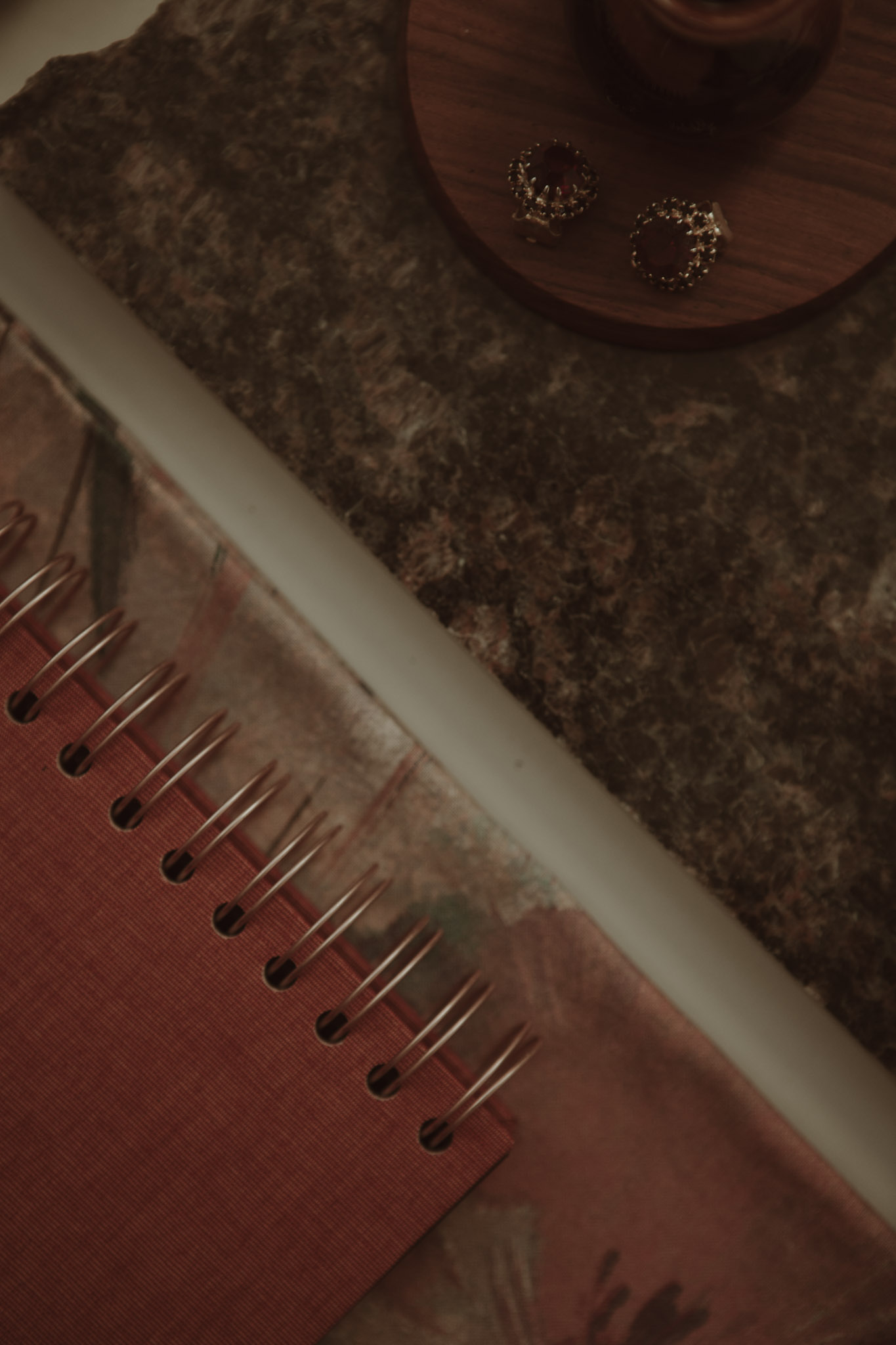 Album na spirali 28 x 20 cm konfitura jarzębinowa z symbolem SERCE