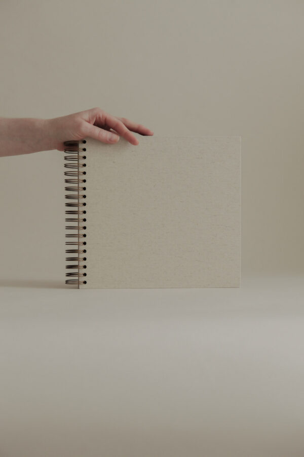 Album na spirali 26 x 25 cm len naturalny