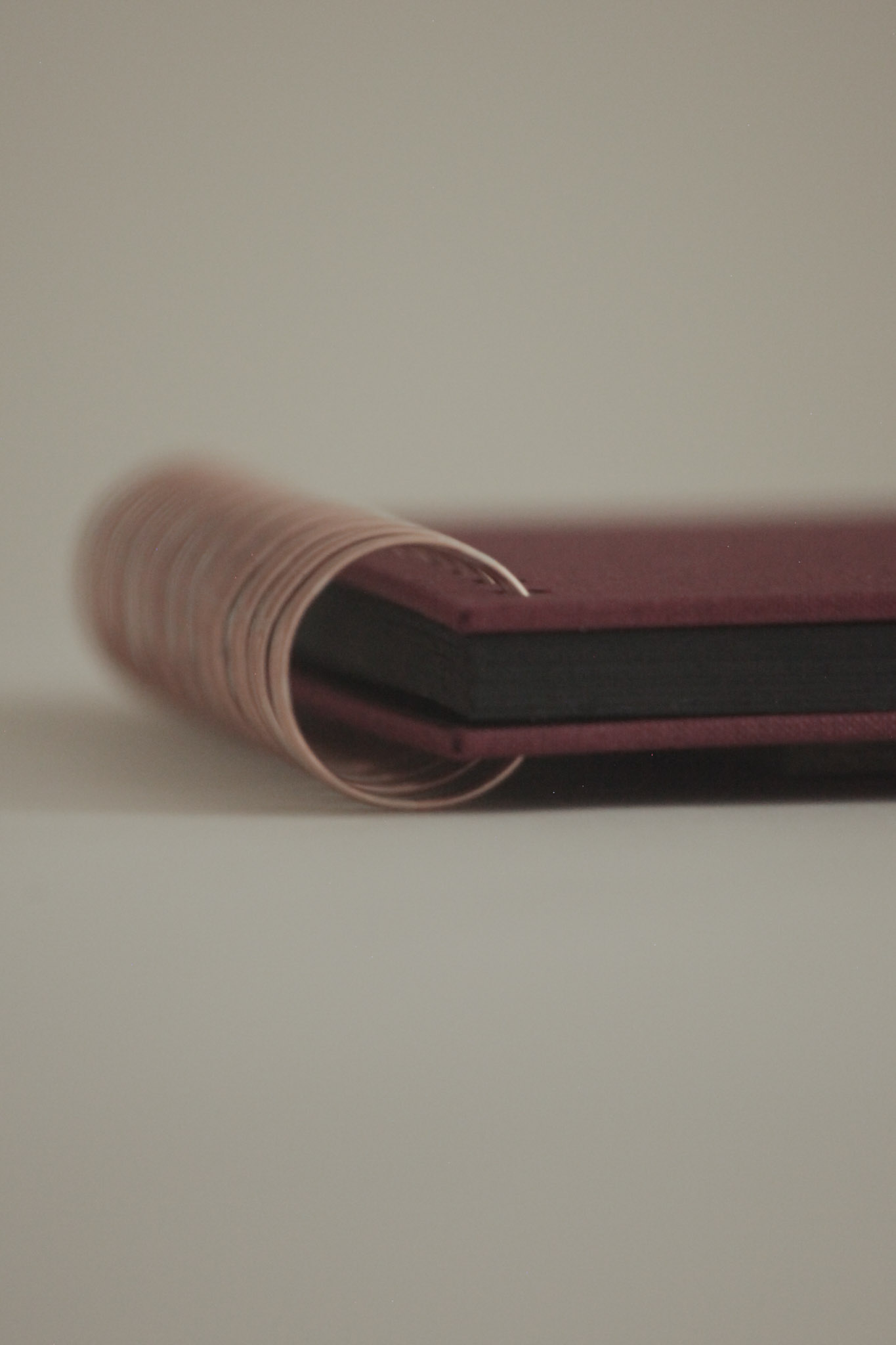 Album na spirali 20 x 15 cm wino z Bordeaux z symbolem SERCE